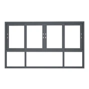 Flügelfensterrahmen aus Aluminiumprofil